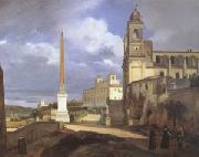 Francois-Marius Granet The Church of Trinita dei Monti in Rome (mk05) USA oil painting artist